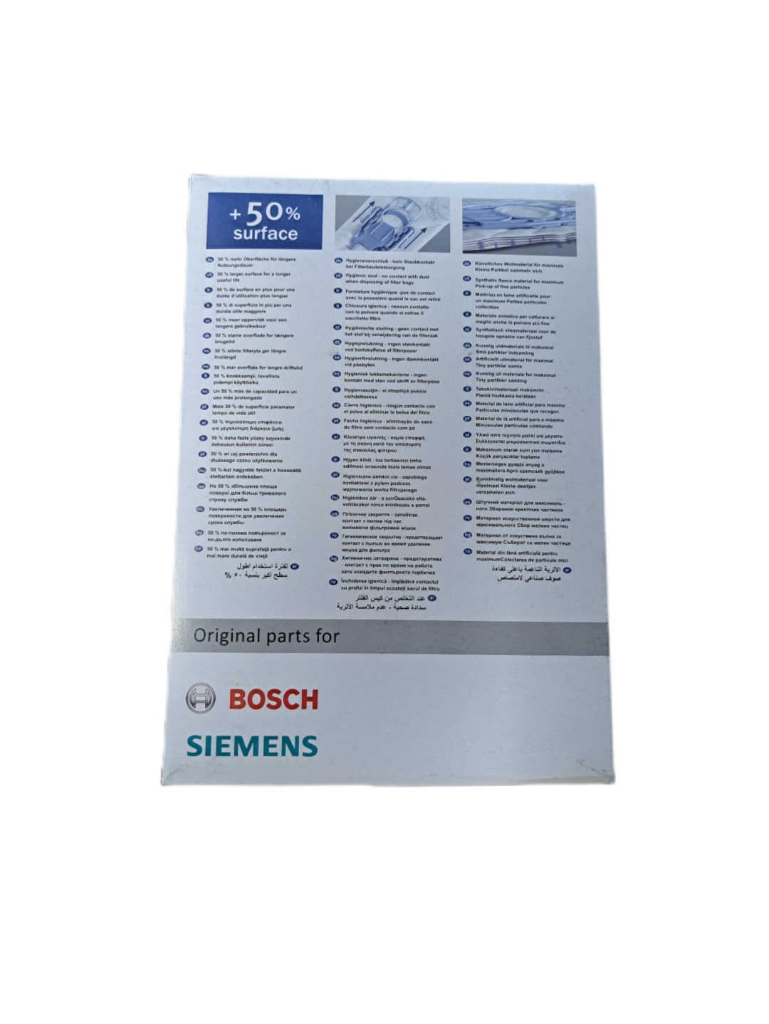 پاکت جاروبرقی بوش Type P جلد آبی