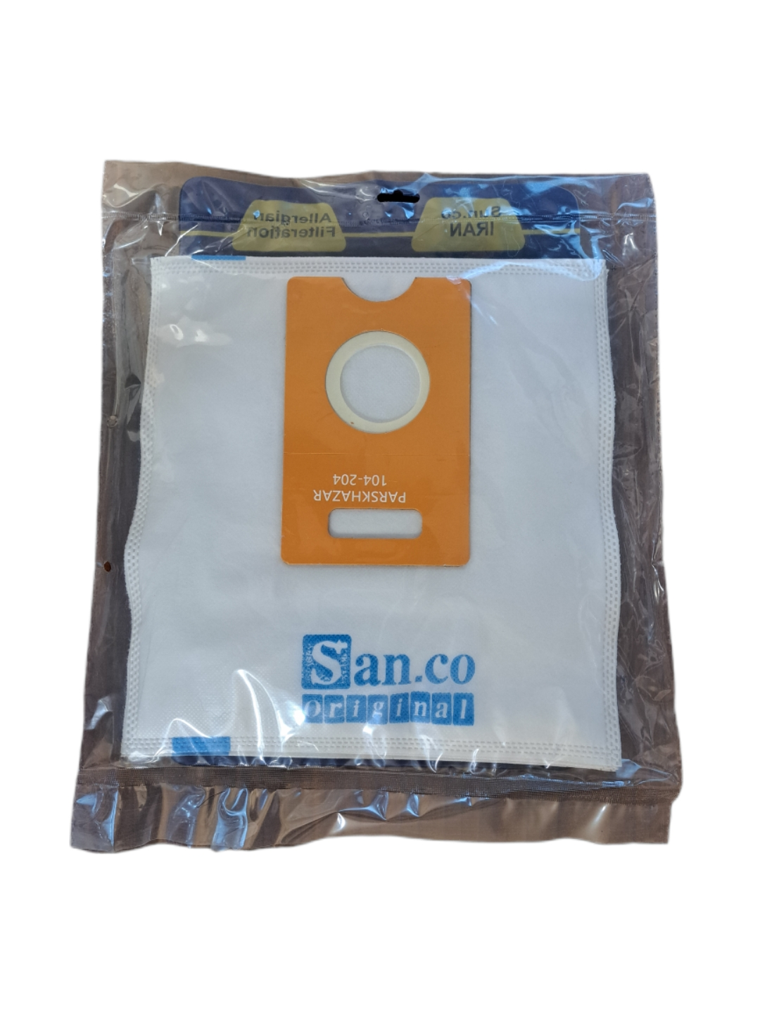 پاکت جاروبرقی پارس خزر 104 نایلونی 5 عددی