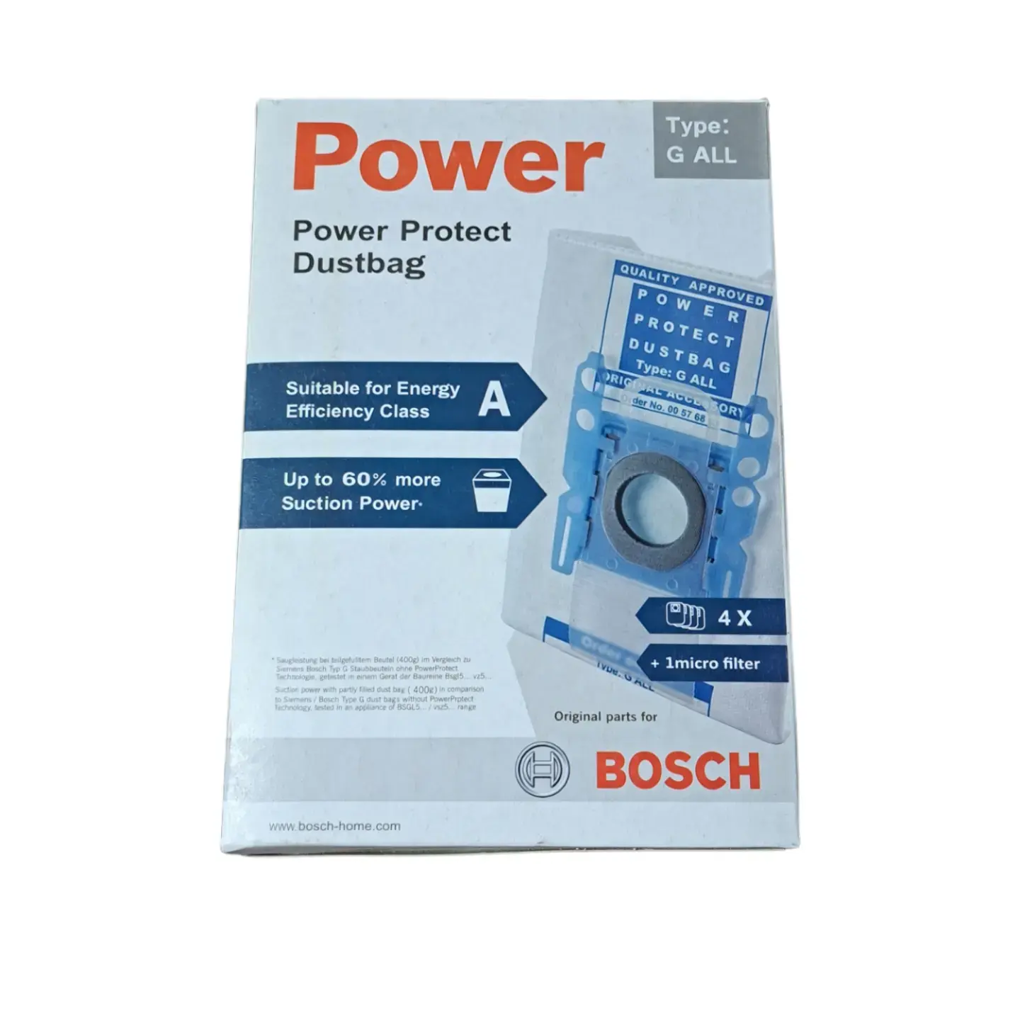 پاکت جاروبرقی بوش Power Type G جعبه ای